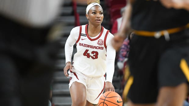 Razorbacks Makayla Daniels against UAPB